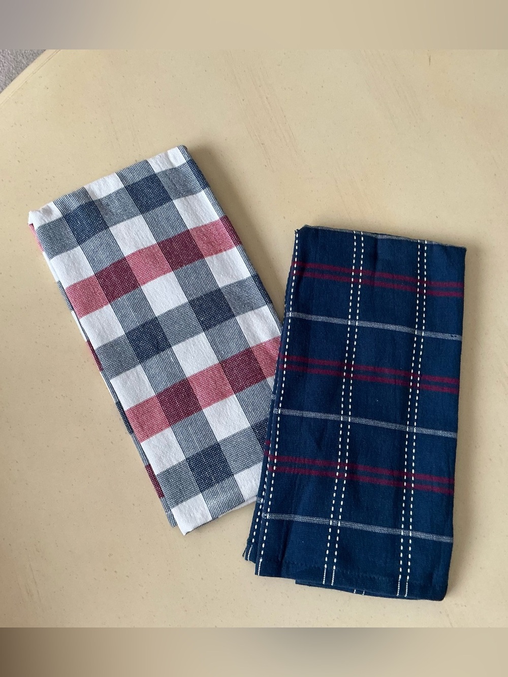 Set/2 NWOT Cotton Terry Kitchen Dish Towels - Patriotic Colors 🇺🇸